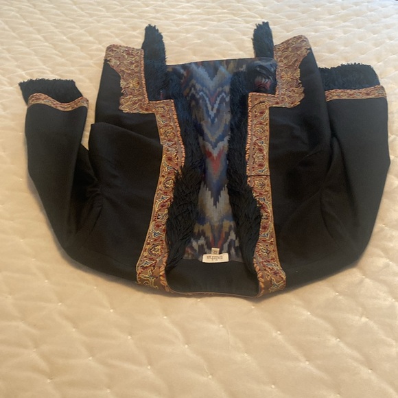 Talitha tasselled  black  blazer with embroidered designs ladies size 4 - Picture 6 of 12